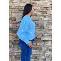Heart Embroidered Sweater by Sugarlips