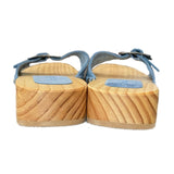 Sundance Leather Clogs 36 Wooden Sandals Shoes Spain
