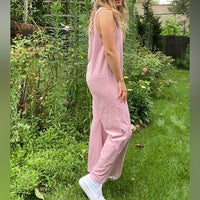 Cotton Stretch Harem Romper by Gigio