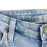 AG Adriano Goldschmied Jodi Crop Jeans 31 High Rise Light Wash
