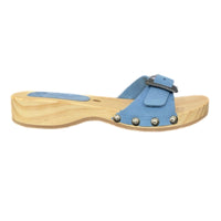 Sundance Leather Clogs 36 Wooden Sandals Shoes Spain