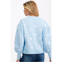 Heart Embroidered Sweater by Sugarlips