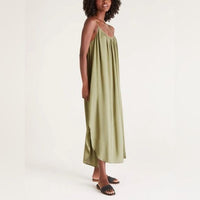 Z Supply Tiana Midi Dress Olive Branch