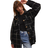 Z Supply Plaid Tucker Shirt Jacket in Washed Black