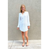 Sequin Mini Dress in White