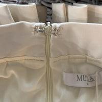 Mulla Pleated Shorts M New Ivory High Waist