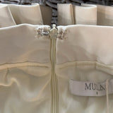 Mulla Pleated Shorts M New Ivory High Waist