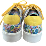 Aida Stenholm Leather Sneakers 39 Paisley Colorful Peru USA Hand Made