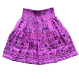 Ivy Jane Jacquard Striped Skirt Large Smocked Waist Tiered