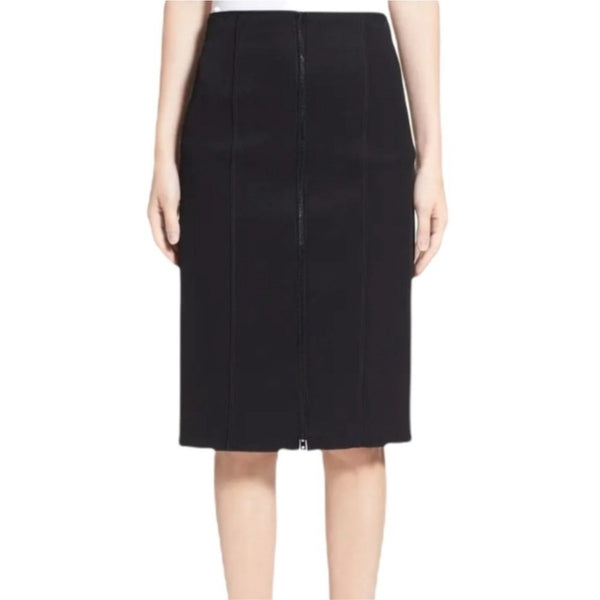 Rag & Bone Samantha Pencil Skirt 2 New Black Stretchy Zip XS