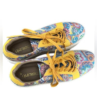 Aida Stenholm Leather Sneakers 39 Paisley Colorful Peru USA Hand Made