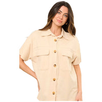 Cotton Button Down by Fantastic Fawn