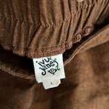 Ivy Jane Linen Pants L Brown Slouch Pocket Wide Leg Cinnamon