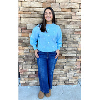 Heart Embroidered Sweater by Sugarlips