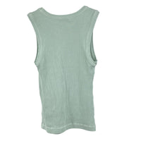 Agolde Poppy Tank Top XS Seafoam Ribbed Stretchy Green