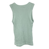 Agolde Poppy Tank Top XS Seafoam Ribbed Stretchy Green