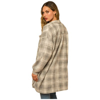 Plaid Longline Shacket by Gilli