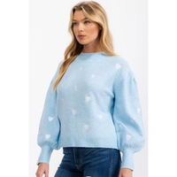 Heart Embroidered Sweater by Sugarlips