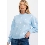Heart Embroidered Sweater by Sugarlips