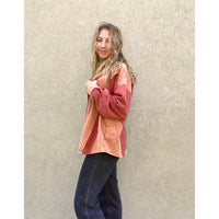 Easel Mineral Washed Jacket Orange