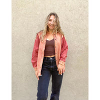 Easel Mineral Washed Jacket Orange