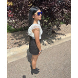 Puff Sleeve Crop Top