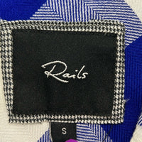 Rails Flannel Mini Dress Small Plaid Checker Shirt Short Sleeve