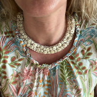 Ostrich Shell Collar Beaded Necklace New Hand Made Fair Trade Skoonhead Namibia