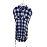Rails Flannel Mini Dress Small Plaid Checker Shirt Short Sleeve
