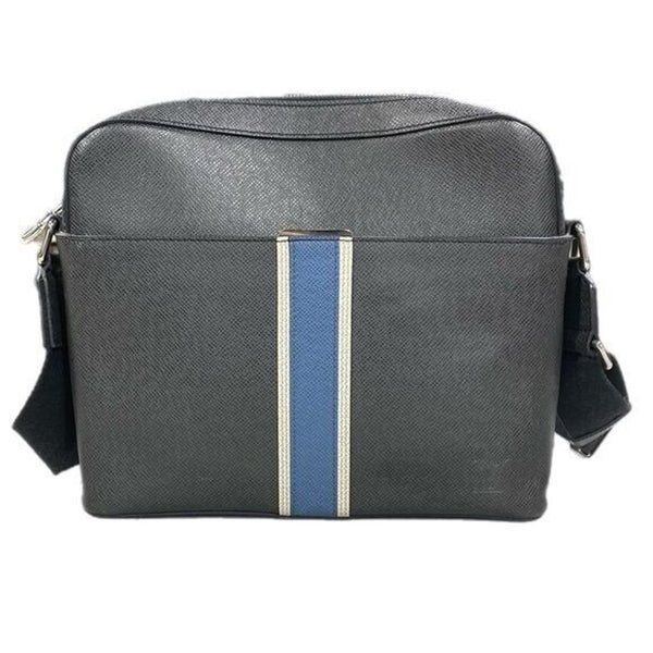 Louis Vuitton Taiga Messenger Bag Anton Ardoise Leather Quiet Luxury Crossbody Purse Unisex