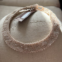 Ostrich Shell Collar Beaded Necklace New Hand Made Fair Trade Skoonhead Namibia
