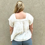 Easel Cotton Voile Top