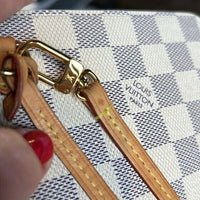 Louis Vuitton Pochette Damier Azur MM Wrist Strap Wristlet