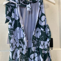 1901 Floral Midi Dress 2 New Halter Sleeveless XS Nordstrom