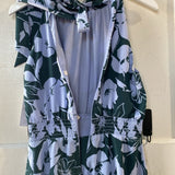 1901 Floral Midi Dress 2 New Halter Sleeveless XS Nordstrom