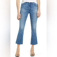 AG Adriano Goldschmied Jodi Crop Jeans 31 High Rise Light Wash