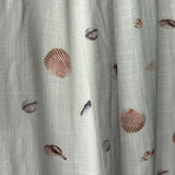 Tribal Shell Print Blouse XL Short Sleeve Button Up Beach