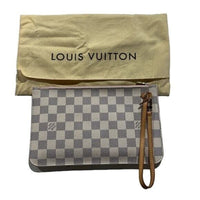 Louis Vuitton Pochette Damier Azur MM Wrist Strap Wristlet
