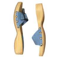 Sundance Leather Clogs 36 Wooden Sandals Shoes Spain