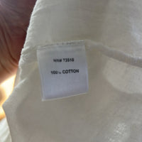 Ivy Jane Eyelet Tiered Midi Skirt Small White Cotton Full A-Line