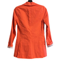 Anthropologie Dolan Linen Boyfriend Blazer XXS New Coral
