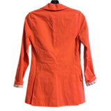 Anthropologie Dolan Linen Boyfriend Blazer XXS New Coral