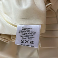 Mulla Pleated Shorts M New Ivory High Waist